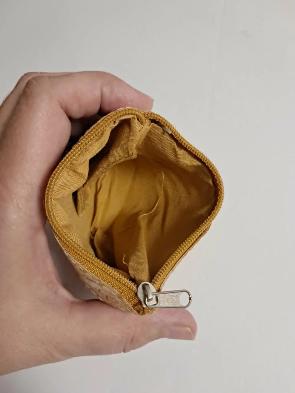 Natural Cork Coin Purse with Zipper